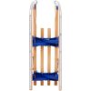 Hopfällbar kälke med ryggstöd trä 119 cm vidaXL – miniatyr 10
