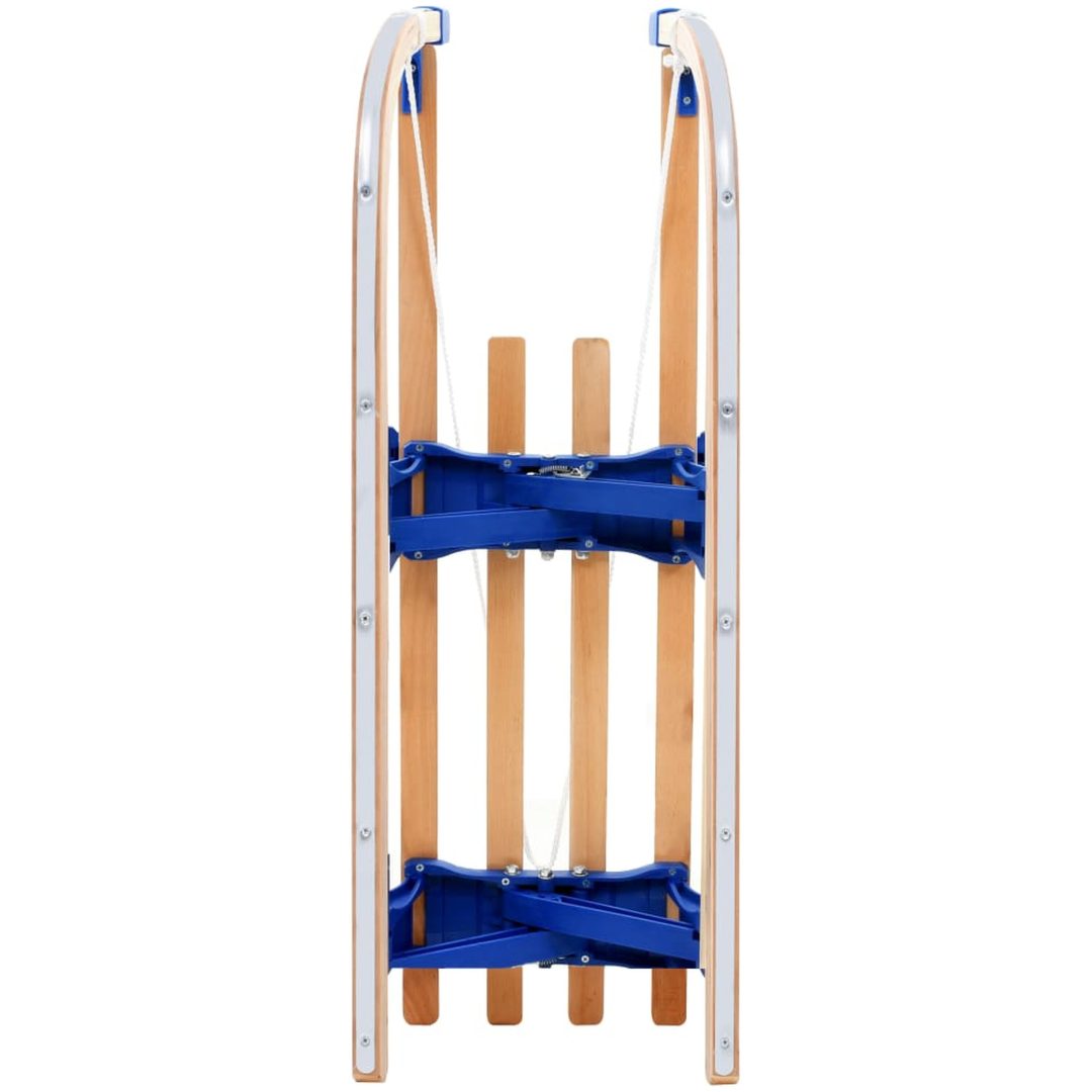 Hopfällbar kälke trä 110 cm vidaXL – bild 3