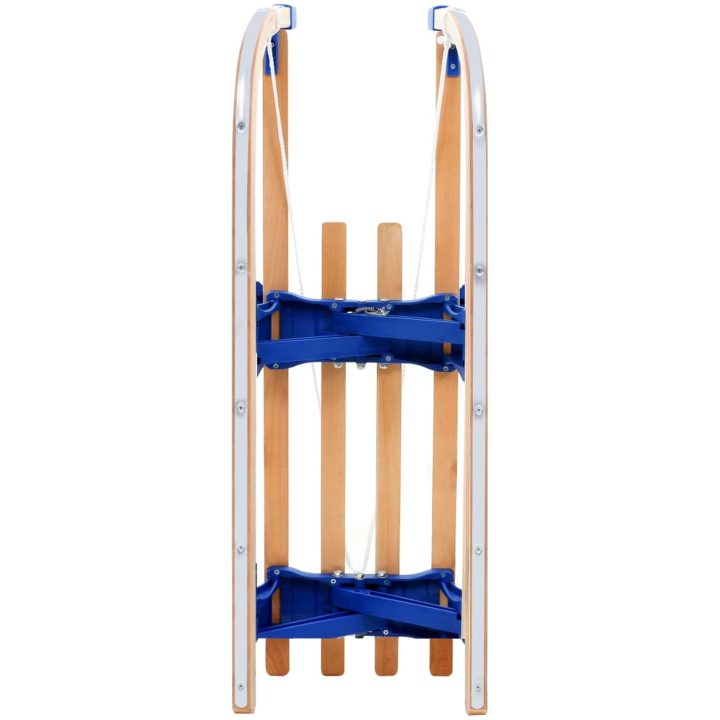 Hopfällbar kälke trä 110 cm vidaXL – bild 3