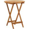 Hopfällbar matgrupp för trädgården 3 delar massivt akaciaträ vidaXL 60 cm – miniatyr 3