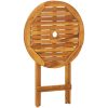 Hopfällbar matgrupp för trädgården 3 delar massivt akaciaträ vidaXL 60 cm – miniatyr 5