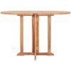 Hopfällbar matgrupp för trädgården 5 delar teak vidaXL – miniatyr 3