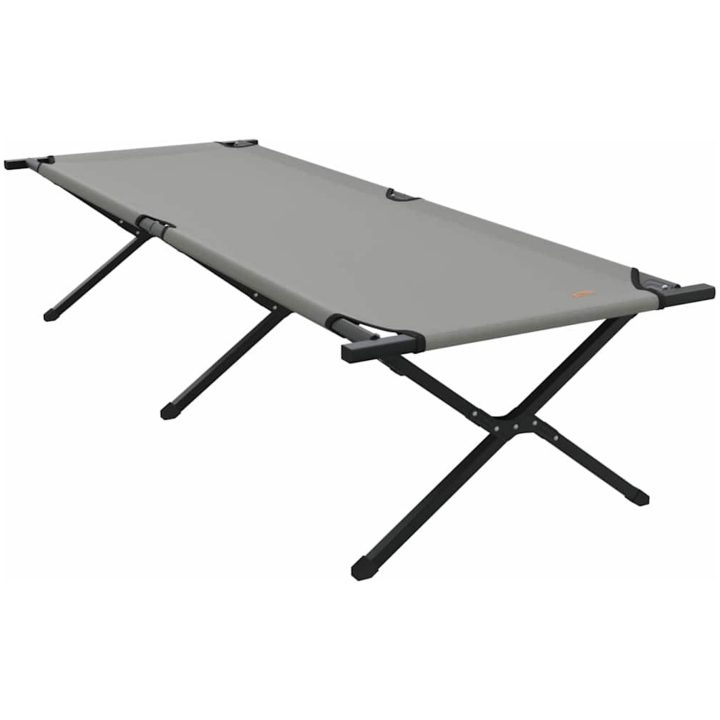 Hopfällbar Solbädd med Bärväska Grå 600D Oxford-tyg vidaXL 210 x 80 x 46 cm – bild 2