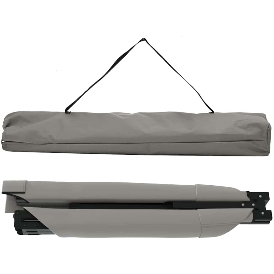 Hopfällbar Solbädd med Bärväska Grå 600D Oxford-tyg vidaXL 210 x 80 x 46 cm – bild 5