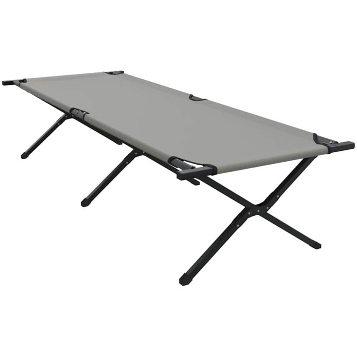 Hopfällbar Solbädd med Bärväska Grå 600D Oxford-tyg vidaXL 210 x 80 x 46 cm – bild 7