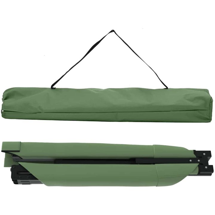 Hopfällbar Solsäng med Bärväska Amy Gul 600D Oxford Tyg vidaXL 193 x 69 x 45 cm – bild 4