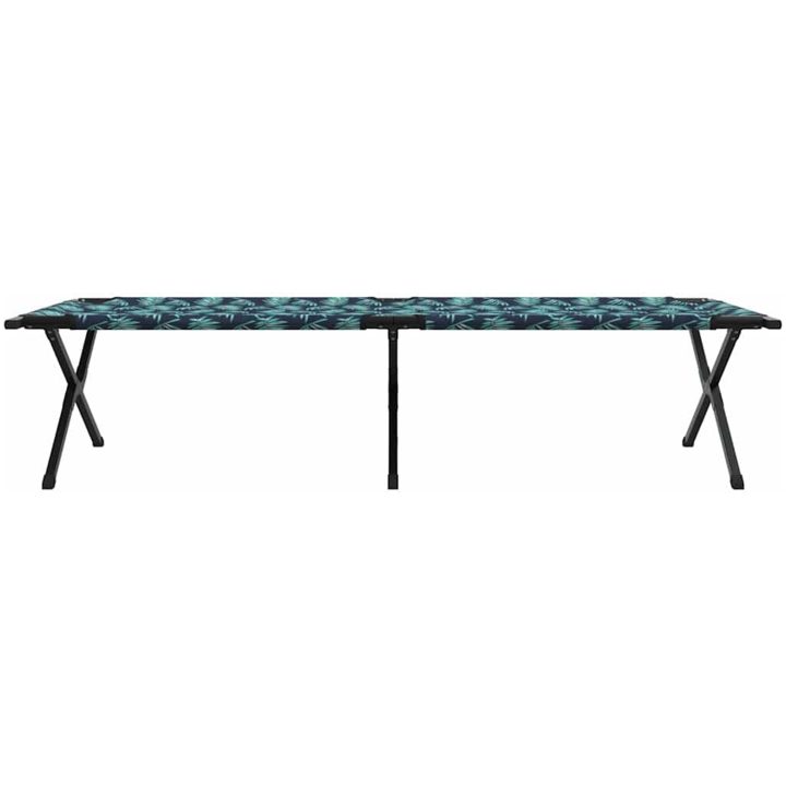 Hopfällbar solsäng med bärväska Lövmönster 600D Oxford tyg vidaXL 210 x 80 x 46 cm – bild 6