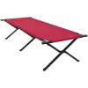Hopfällbar Solsäng med Bärväska Röd 600D Oxford Tyger vidaXL 210 x 80 x 46 cm – miniatyr 2