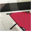 Hopfällbar Solsäng med Bärväska Röd 600D Oxford Tyger vidaXL 210 x 80 x 46 cm – miniatyr 3
