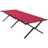 Hopfällbar Solsäng med Bärväska Röd 600D Oxford Tyger vidaXL 210 x 80 x 46 cm – miniatyr 7