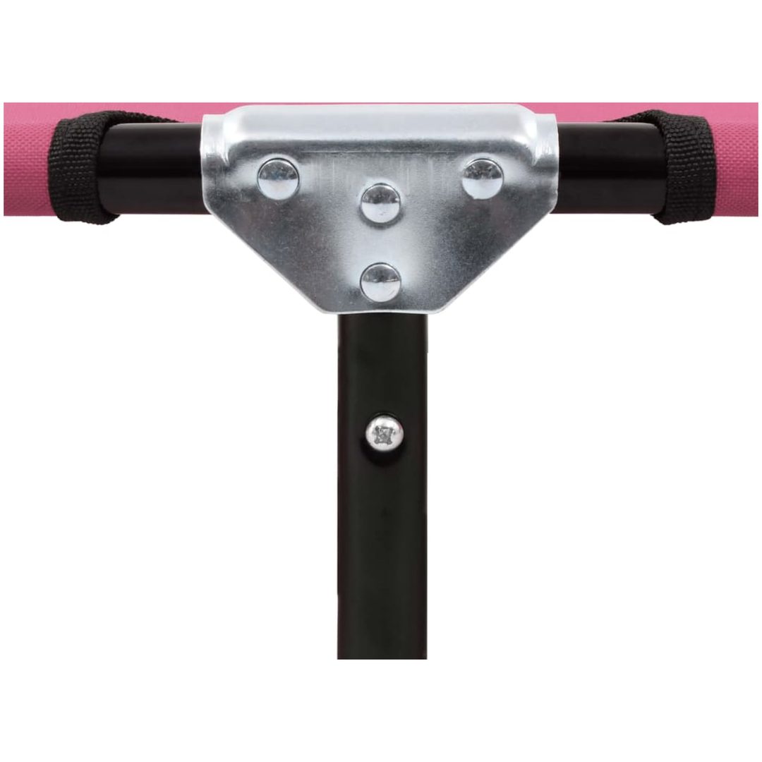 Hopfällbar solsäng stål rosa vidaXL – bild 7