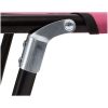 Hopfällbar solsäng stål rosa vidaXL – miniatyr 8