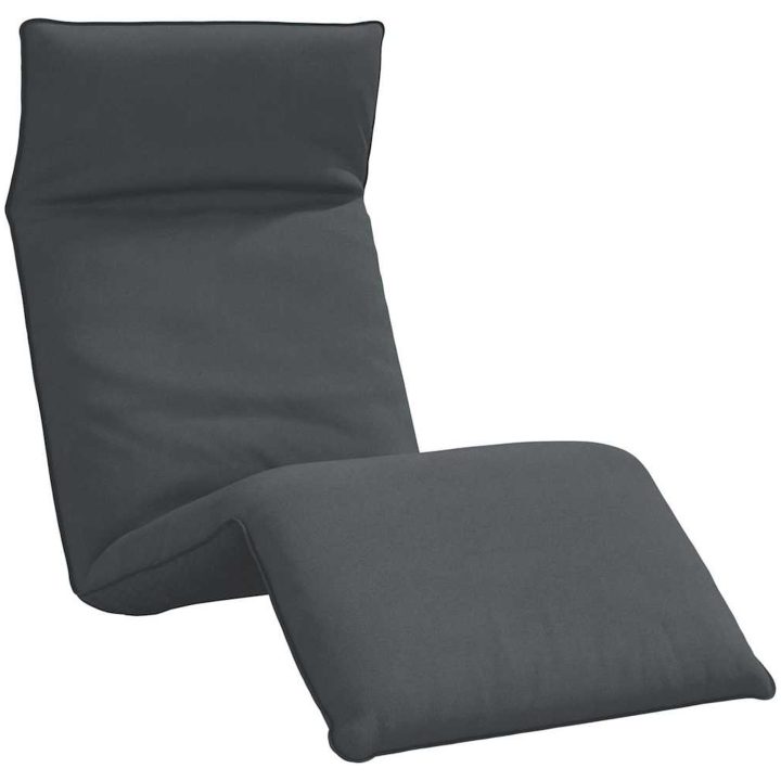 Hopfällbar solstol antracit 175x54x8,5 cm oxfordtyg vidaXL – bild 2