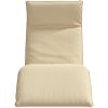 Hopfällbar solstol beige 175x54x8,5 cm oxfordtyg vidaXL – miniatyr 4