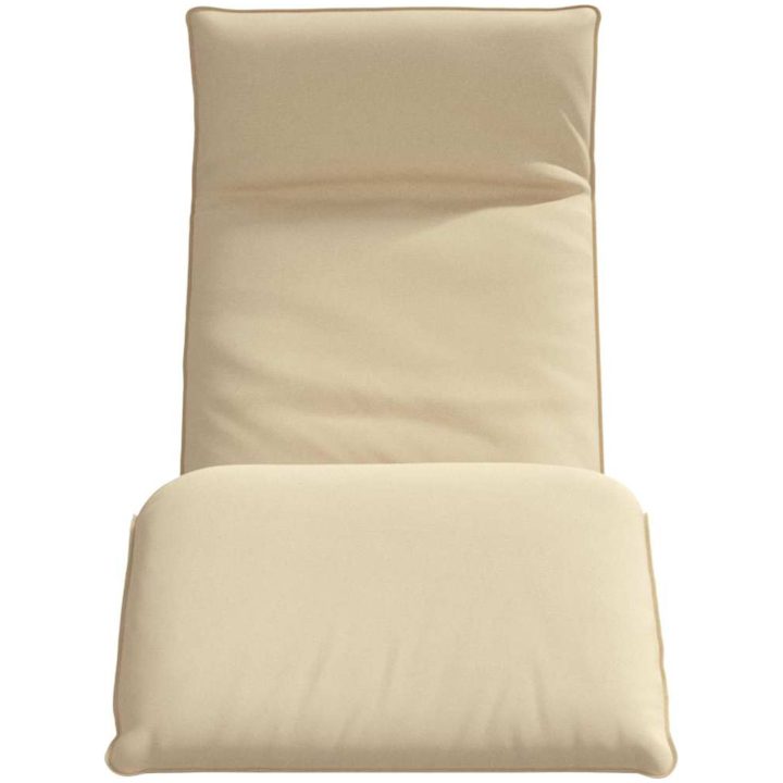 Hopfällbar solstol beige 175x54x8,5 cm oxfordtyg vidaXL – bild 4