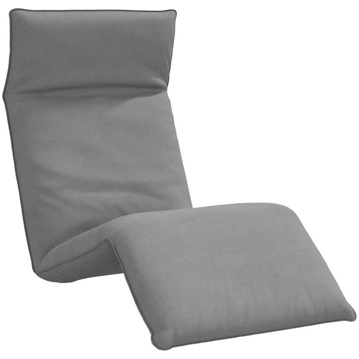 Hopfällbar solstol grå 175x54x8,5 cm oxfordtyg vidaXL – bild 2