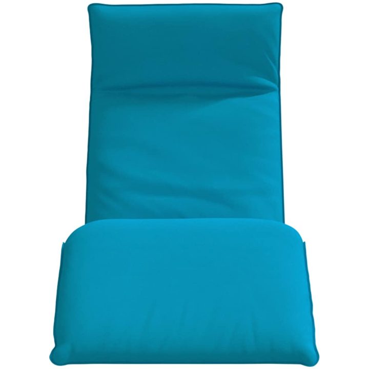 Hopfällbar solstol ljusblå 175x54x8,5 cm oxfordtyg vidaXL – bild 4