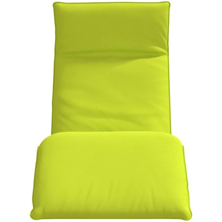 Hopfällbar solstol ljusgrön 175x54x8,5 cm oxfordtyg vidaXL – bild 4
