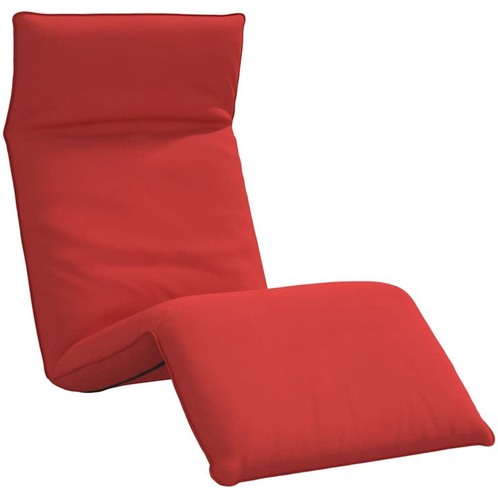 Hopfällbar solstol röd 175x54x8,5 cm oxfordtyg vidaXL – bild 2