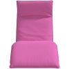 Hopfällbar solstol rosa 175x54x8,5 cm oxfordtyg vidaXL – miniatyr 4