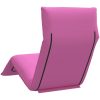 Hopfällbar solstol rosa 175x54x8,5 cm oxfordtyg vidaXL – miniatyr 6