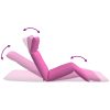 Hopfällbar solstol rosa 175x54x8,5 cm oxfordtyg vidaXL – miniatyr 8