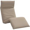 Hopfällbar solstol Taupe 175x54x8,5 cm Oxford tyg vidaXL – miniatyr 2