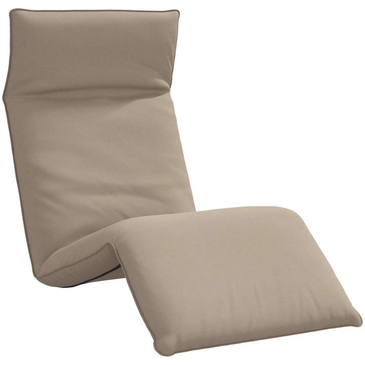 Hopfällbar solstol Taupe 175x54x8,5 cm Oxford tyg vidaXL – bild 2