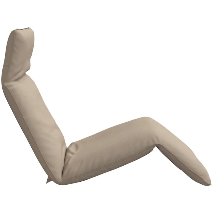 Hopfällbar solstol Taupe 175x54x8,5 cm Oxford tyg vidaXL – bild 5