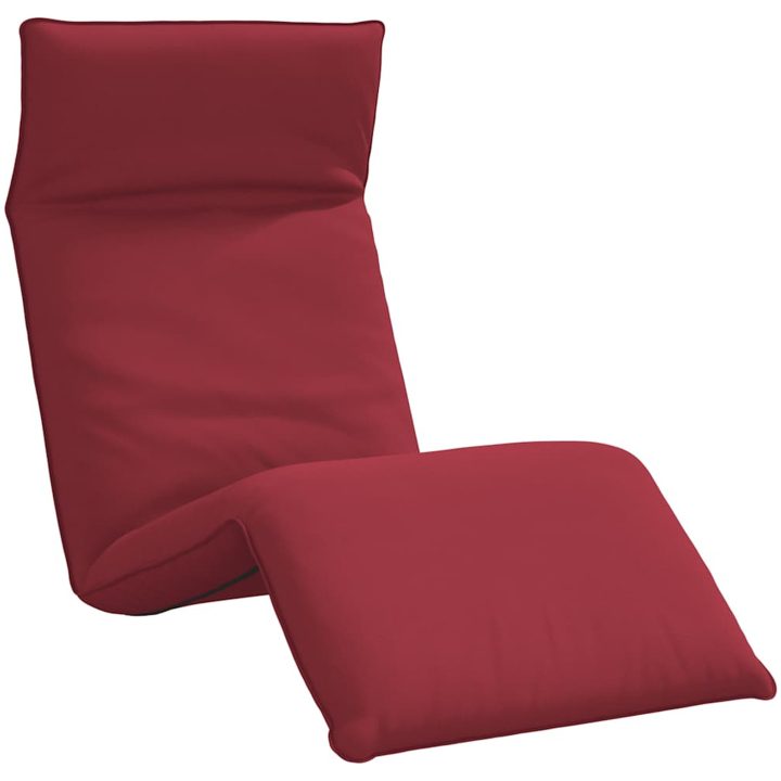 Hopfällbar solstol vinröd 175x54x8,5 cm oxfordtyg vidaXL – bild 2