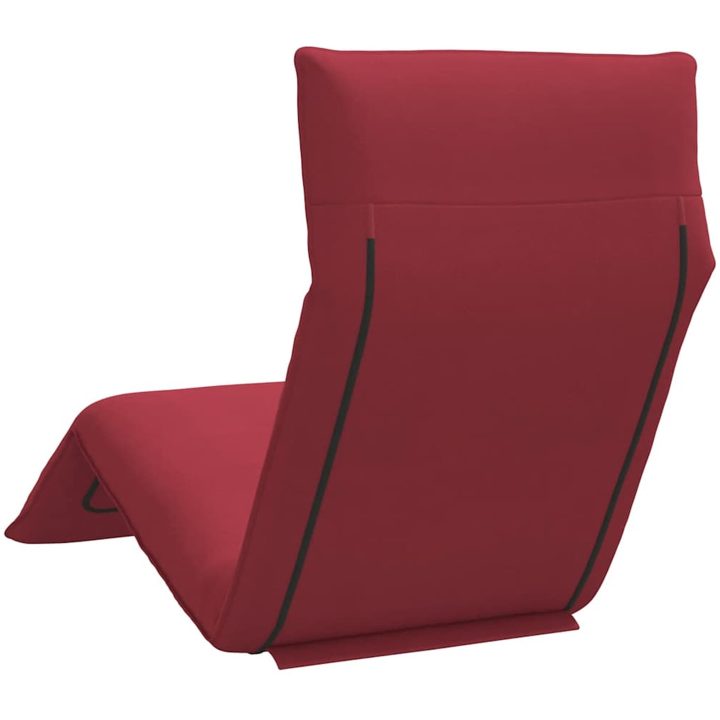 Hopfällbar solstol vinröd 175x54x8,5 cm oxfordtyg vidaXL – bild 6