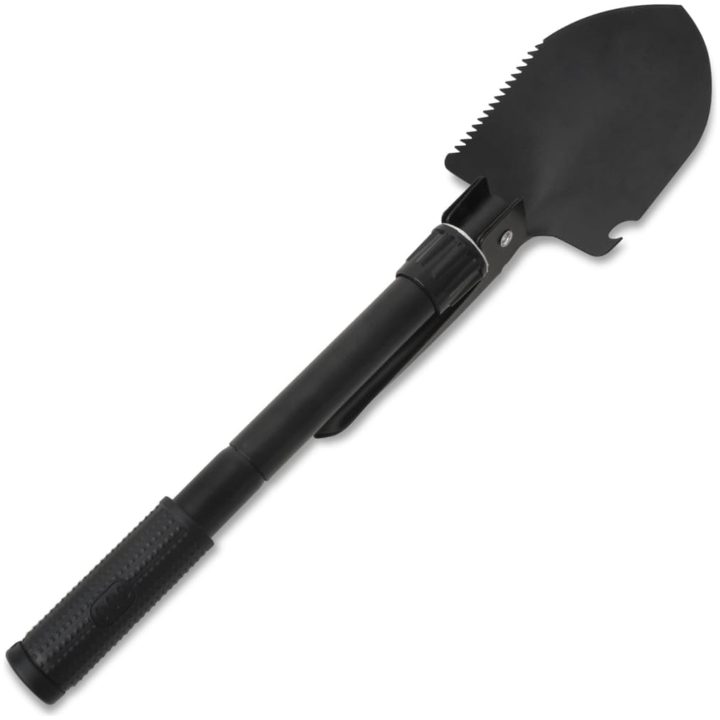 Hopfällbar spade kolstål svart vidaXL – bild 4