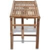 Hopfällbar trädgårdsbänk 118 cm bambu vidaXL – miniatyr 3