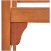 Hopfällbar trädgårdsbänk 120 cm massivt eukalyptusträ vidaXL 120 x 53 x 81 cm – miniatyr 7