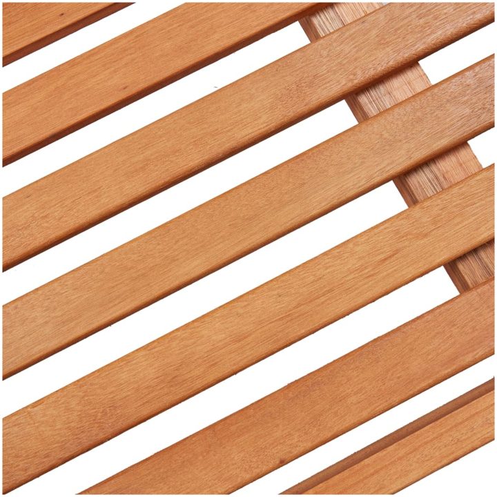 Hopfällbar trädgårdsbänk 120 cm massivt eukalyptusträ vidaXL 120 x 53 x 81 cm – bild 8