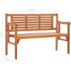 Hopfällbar trädgårdsbänk 120 cm massivt eukalyptusträ vidaXL 120 x 53 x 81 cm – miniatyr 9