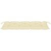 Hopfällbar trädgårdsbänk med dyna 118 cm bambu vidaXL 120 x 50 x 7 cm – miniatyr 6