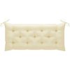 Hopfällbar trädgårdsbänk med dyna 118 cm bambu vidaXL 120 x 50 x 7 cm – miniatyr 7