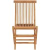 Hopfällbar trädgårdsstol 2 st massiv teak vidaXL – miniatyr 5
