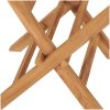 Hopfällbar trädgårdsstol 2 st massiv teak vidaXL – miniatyr 10