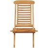 Hopfällbar trädgårdsstol 50x90x69 cm massiv teak vidaXL – miniatyr 2
