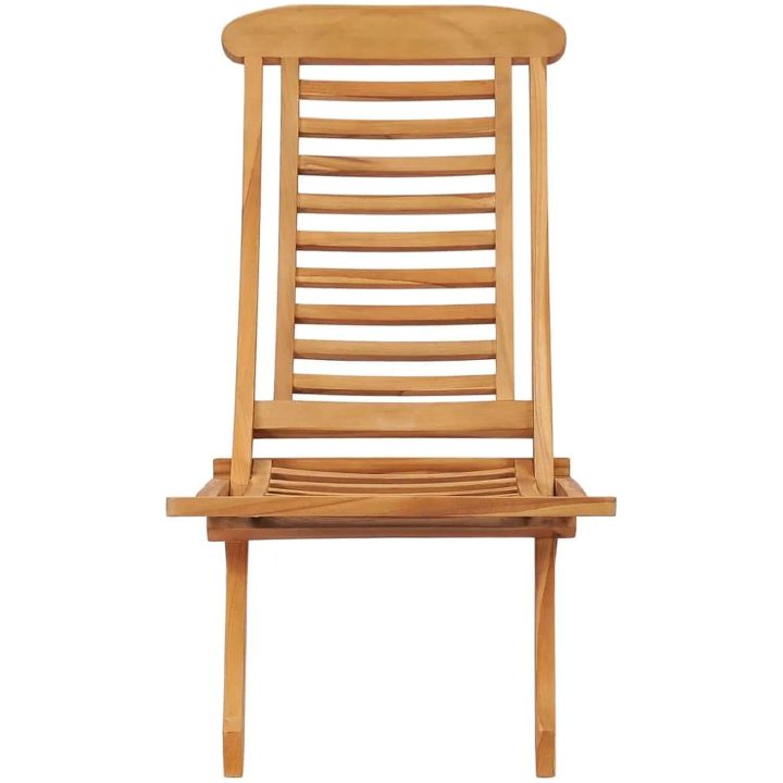 Hopfällbar trädgårdsstol 50x90x69 cm massiv teak vidaXL – bild 2