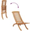 Hopfällbar trädgårdsstol 50x90x69 cm massiv teak vidaXL – miniatyr 5