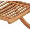 Hopfällbar trädgårdsstol 50x90x69 cm massiv teak vidaXL – miniatyr 6
