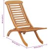 Hopfällbar trädgårdsstol 50x90x69 cm massiv teak vidaXL – miniatyr 7