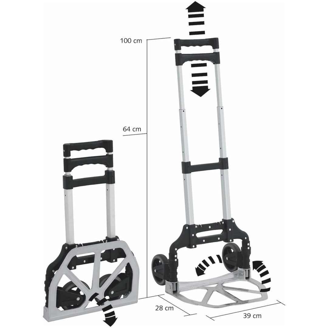 Hopfällbar transportkärra MALMBERGS