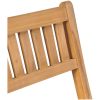 Hopfällbara barstolar 2 st massiv teak vidaXL – miniatyr 7