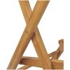 Hopfällbara barstolar 2 st massiv teak vidaXL – miniatyr 8