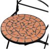 Hopfällbara caféstolar 2 st keramik terrakotta vidaXL – miniatyr 5
