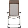Hopfällbara campingstolar 2 st aluminium brun vidaXL – miniatyr 4